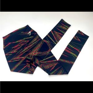 Gymshark Black and Neon leggings SzXS full length
